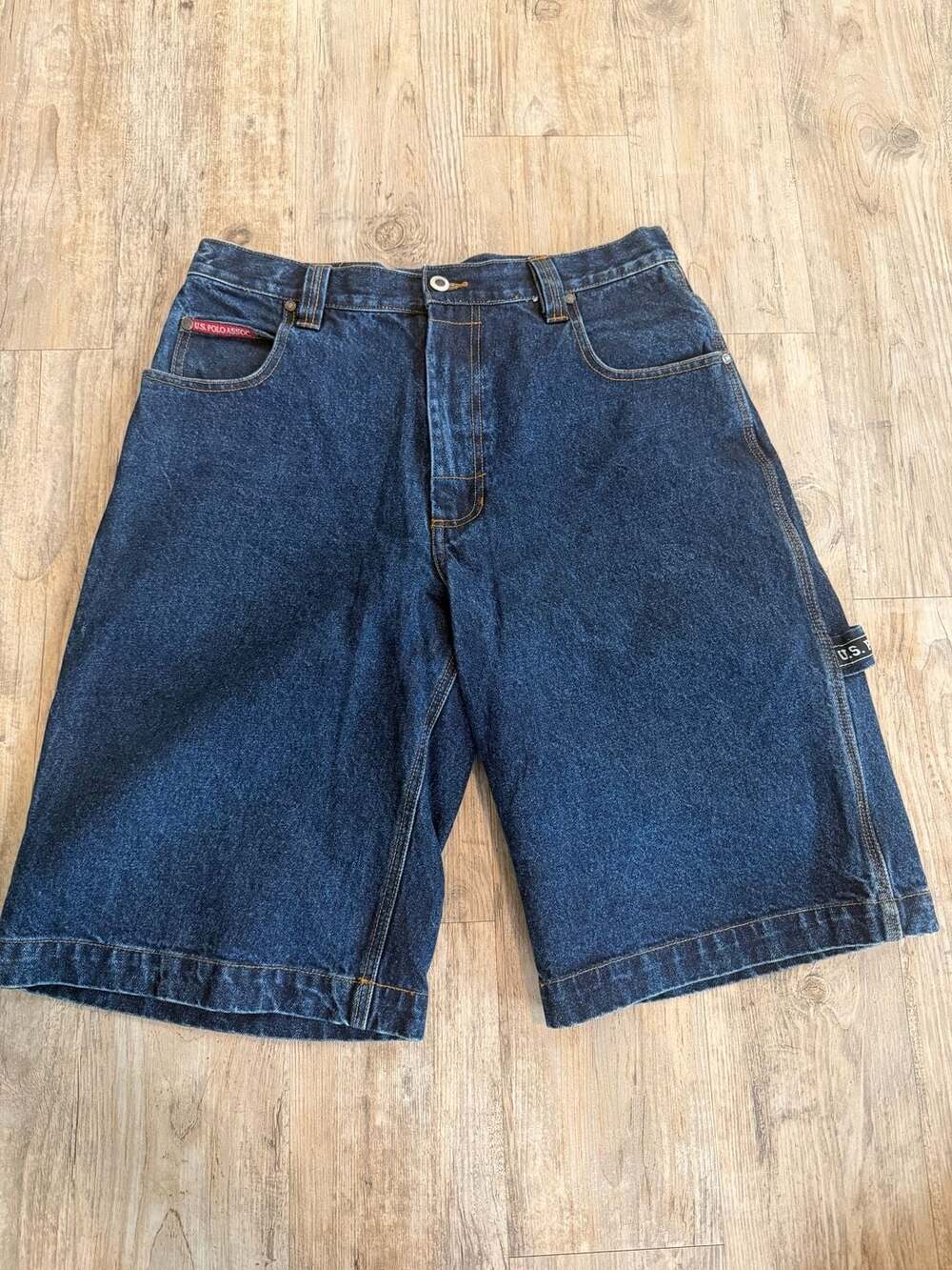 Vintage U.S. Polo Assn. Denim Carpenter Shorts Men's Size 34
